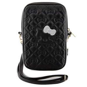 Hello Kitty Bag black Quilted Bows Strap