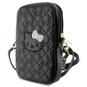 Hello Kitty Bag black Quilted Bows Strap