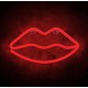 None Neon LED Light LIPS red Bat + USB FLNE08 Forever Light