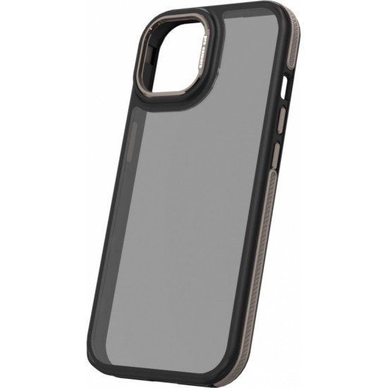 Crystal Black case for iPhone 15 6,1" grey