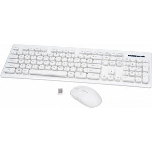 Rebeltec wireless set: keyboard + mouse white WHITERUN