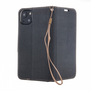 None Smart Fancy case for iPhone 15 6,1" black-gold