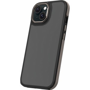 Crystal Black case for iPhone 15 6,1" grey