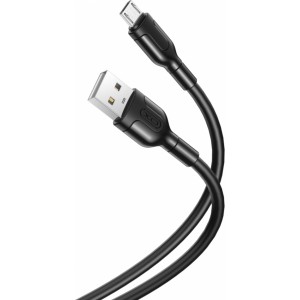 None XO cable NB212 USB - microUSB 1,0 m 2,1A black