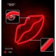 None Neon LED Light LIPS red Bat + USB FLNE08 Forever Light