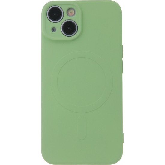 None Simple Color Mag case for iPhone 16 Plus 6,7" light green