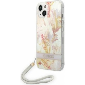 None Guess case for iPhone 14 Plus 6,7" GUOHCP14MHFLSU purple HC PC/TPU Flower Cord