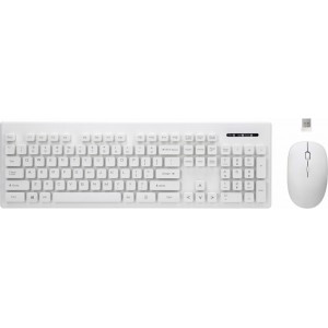 Rebeltec wireless set: keyboard + mouse white WHITERUN