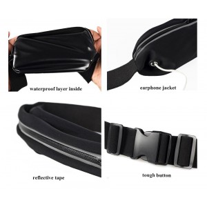 None Waist case with window 6,2" black