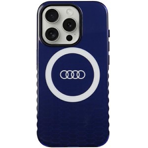 None Audi case for iPhone 15 Pro 6,1" blue IML Big Logo MagSafe Case