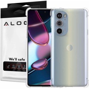 Alogy ShockProof Alogy Silicone Armor Case for Motorola Moto Edge 30 Pro Transparent