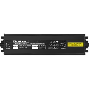 Qoltec LED Driver IP67 100W | 12V | 8.3A | Waterproof | Black