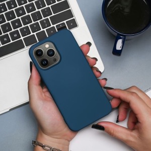 OEM SILICONE case for IPHONE 12 / 12 Pro blue