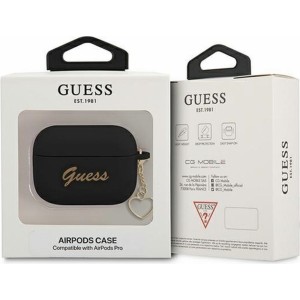 Guess case for APPLE AirPods Pro GUAPLSCHSK (Silicone Charm Heart Collection) black