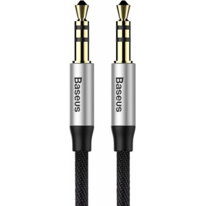 Baseus cable AUX Jack 3,5 mm (male) to Jack 3,5 mm (male) CAM30-CS1 1,5 m black silver