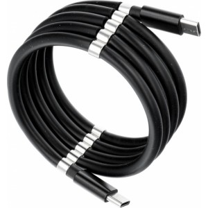 OEM Cable Type C to Type C PD 3A 60W C676 with magnets 1 m black