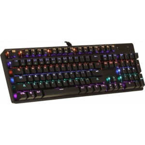 ART wire mechanical keyboard USB A QWERTY LED AK-51 black