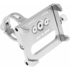 GUB bike holder for mobile phone G85 Aluminium silver