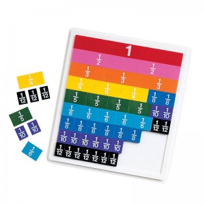 Learning Resources Rainbow Fraction Tiles With Tray Learning Resources LER 0615