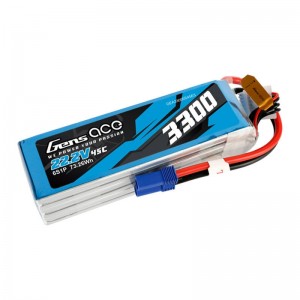 Marka Niezdefiniowana Gens ace 3300mAh 22.2V 45C 6S1P Lipo Battery Pack with EC5 Plug