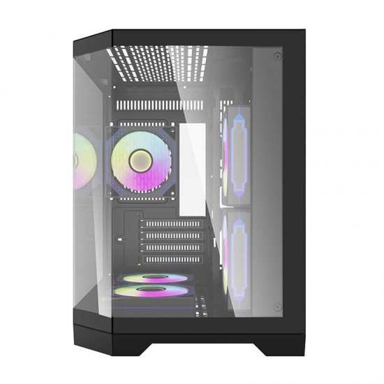 Darkflash Darflash FT350 computer case + 5 aRGB fans (black)