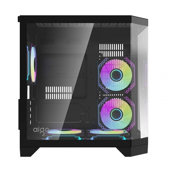 Darkflash Darflash FT350 computer case + 5 aRGB fans (black)