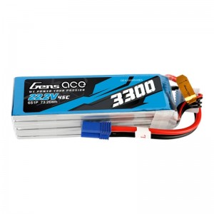 Marka Niezdefiniowana Gens ace 3300mAh 22.2V 45C 6S1P Lipo Battery Pack with EC5 Plug