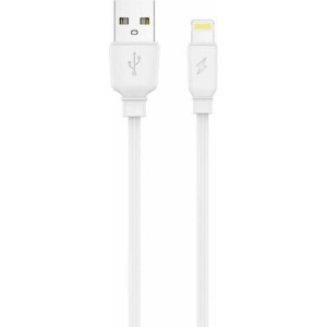 Jellico EU01 USB 12W Universāls iPhone / iPad lādētājs 1x USB 2.4A (5-12V) + Lightning kabelis balts