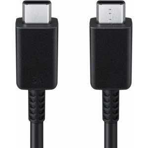 Samsung EP-DN975BBE USB-C uz USB-C Super Ātrās 5A uzlādes un datu kabelis melns 1m (OEM)