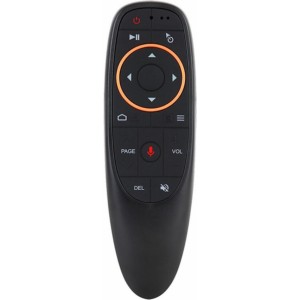 CP G10s Universāla Smart TV Air Mouse - Bezvadu / IR Pults Balss Asistents & Giroskops Melna