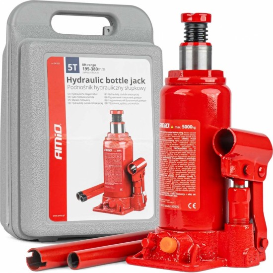 Amio Bottle hydraulic jack 5T PVC box AMIO-04183