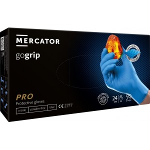 Mercator Medical Nitrile gloves GoGrip blue size L, 50 pcs