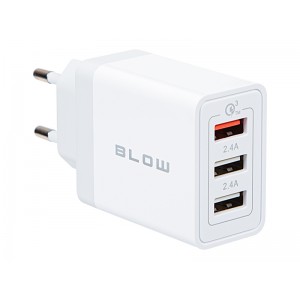 PRL Ładowarka sieciowa gniazdo USBx2 + USB