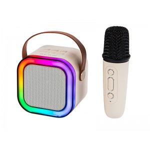 PRL Głośnik Bluetooth KARAOKE RGB 1 mikrofon