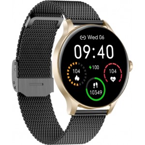 Garett Smartwatch Garett Classy gold-black steel Viedpulkstenis IPS / Bluetooth / IP68