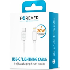 Forever USB-C - Lightning 20W Vads 1m