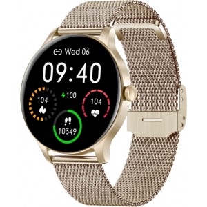 Garett Smartwatch Garett Classy gold steel Viedpulkstenis IPS / Bluetooth / IP68