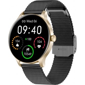 Garett Smartwatch Garett Classy gold-black steel Viedpulkstenis IPS / Bluetooth / IP68