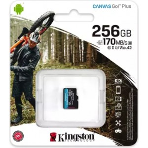 Kingston Canvas Go Plus MicroSDXC Atmiņas Karte 256GB