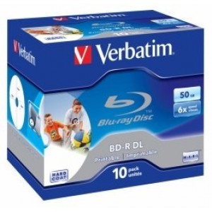 Verbatim BD-R DL Matricas 50 GB / 6x / 10 Pack Jewel