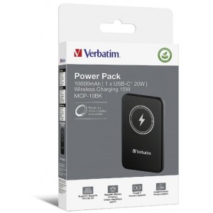 Verbatim Power Bank Wireless Ārējās uzlādes baterija 10000 mAh