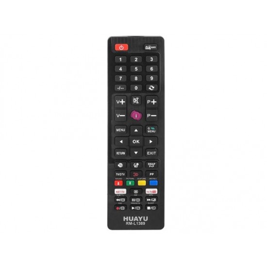 HQ LXP1389 TV pults Vestel LCD/LED / RM-L1389 Smart / Netflix / Youtube / Melna