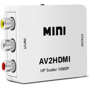 Roger Адаптер для Преобразования сигнала RCA  на HDMI (+ Аудио) белый
