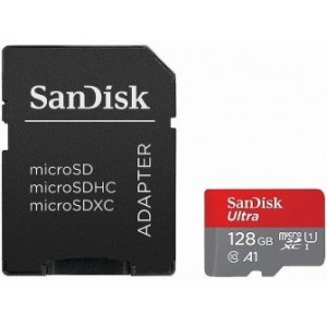 Sandisk Ultra Light microSDXC 128GB + SD Adapteris Atmiņas karte