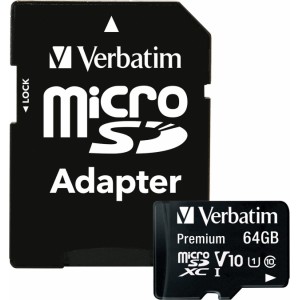 Verbatim Premium Micro SDXC Atmiņas Karte 64GB