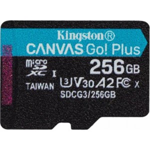 Kingston Canvas Go Plus MicroSDXC Atmiņas Karte 256GB