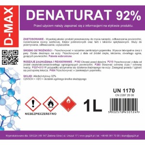 Gsg24 Denatured alcohol denatured alcohol D-MAX 1L