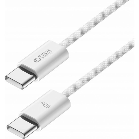 Tech-Protect UltraBoost Classic USB-C / USB-C PD cable 60W 3A 1m - white