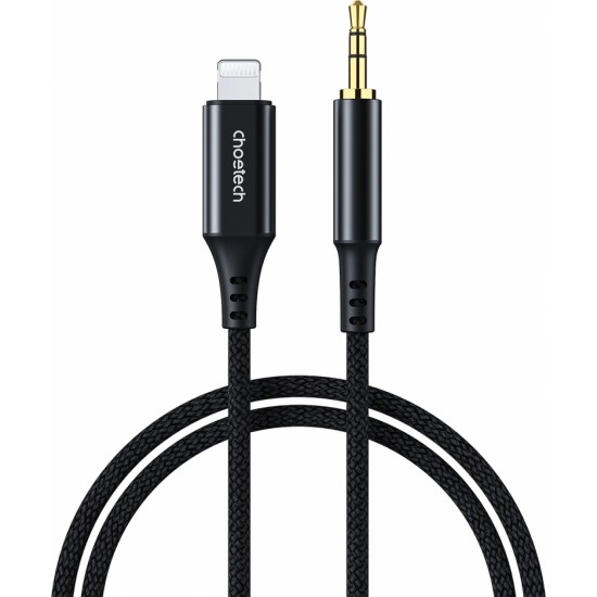 Choetech AUX009 Lighting / mini jack 3.5mm cable 2 m - black