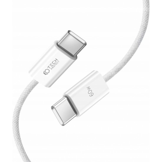 Tech-Protect UltraBoost Classic USB-C / USB-C PD cable 60W 3A 1m - white